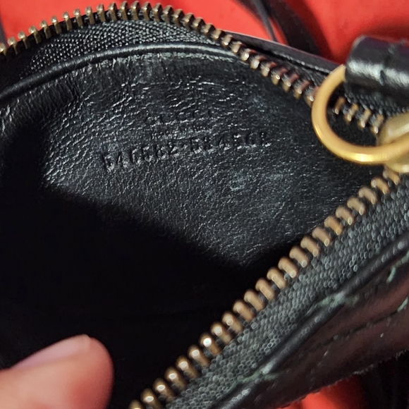 Authentic Gucci GG Marmot Card Case with Strap Black Leather - Picture 4 of 6